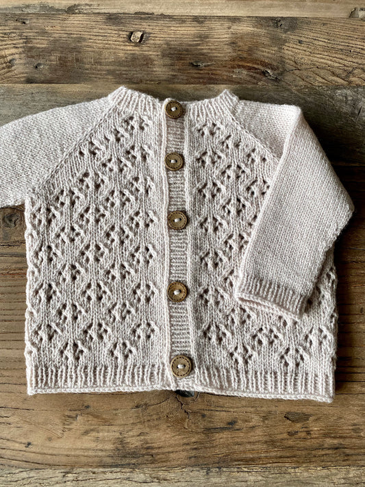 Gullid mitt - baby cardigan