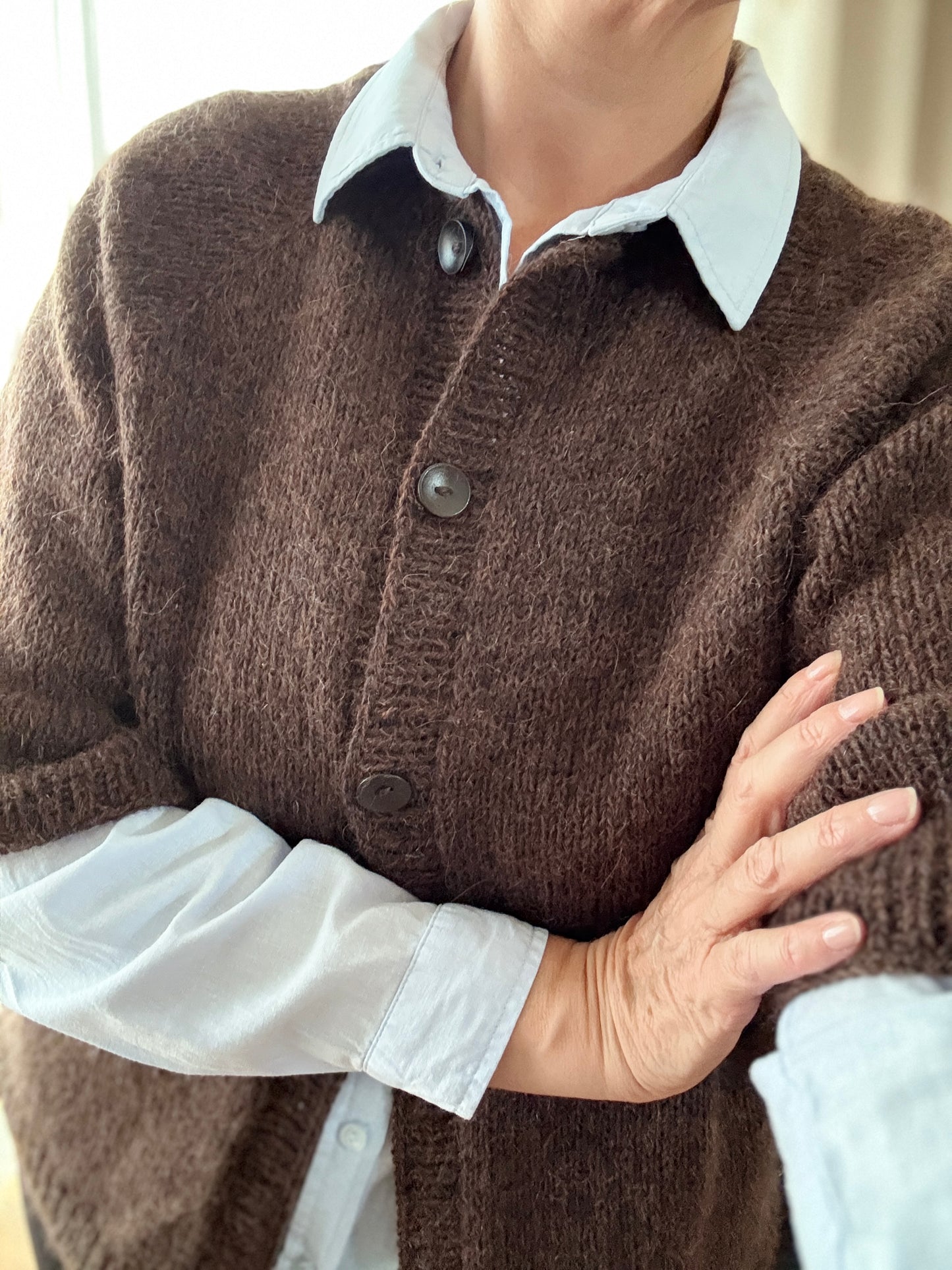 Björk - hneppt dömupeysa